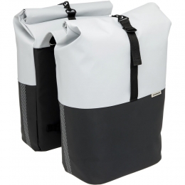 DubbelefietstasNyborg34LLightGreyBlack