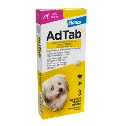 AdTabAntiVloenTeekKauwtablettenHond25-55kg3tabletten