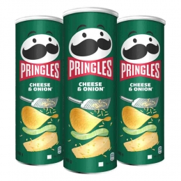 3xPringlesChipsCheeseOnion165gr