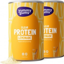 GratisVerzending2xYummygumsClearProteinLemonade224gr