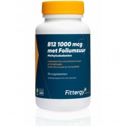 GratisVerzending2xFittergySupplementsB121000mcgMetFoliumzuur90zuigtabletten