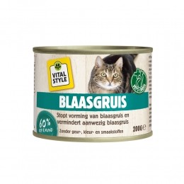12xVitalstyleKattenvoerBlikBlaasgruis200gr
