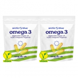 2xArcticBlueOmega-3AlgenolieDHAEPA525mg30softgels