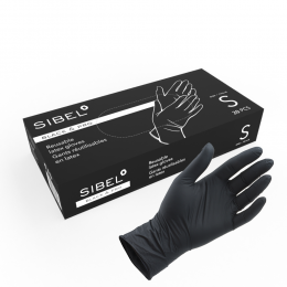 SibelLatexHandschoenenHerbruikbaarKleurzwart20stuks