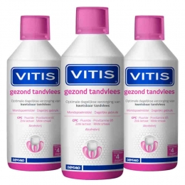 3xVitisMondwaterGezondTandvlees500ml