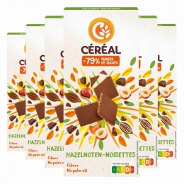 6xCralChocoladeTabletHazelnoot80gr