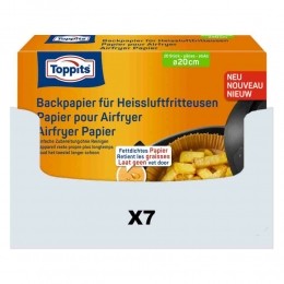 7xToppitsAirfryerPapier20cm20stuks