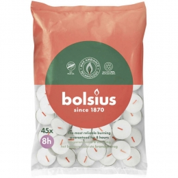 BolsiusTheelichtenWit8branduren45stuks