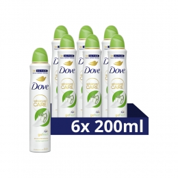 6xDoveDeodorantSprayCucumberGreenTea200ml