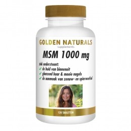 GratisVerzending2xGoldenNaturalsMSM1000mg120capsules