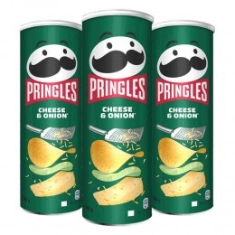 3xPringlesChipsCheeseOnion165gr