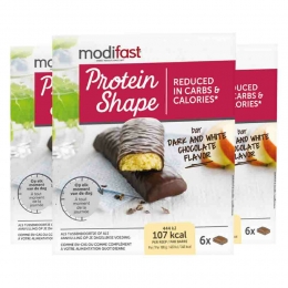 3xModifastProteinShapeReepPureWitteChocolade6x31gr