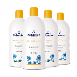 4xMelkmeisjeBadenDoucheCrmeZonnebloemenMelk2000ml