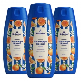 3xMelkmeisjeDouchegelSinaasappel300ml
