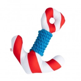 HondenwaterspeelgoedAnkerFloatingwit-rood-blauw