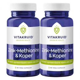 GratisVerzending2xVitakruidZinkMethionineKoper90capsules