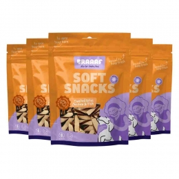 5xBraaafTwistedBitesHondensnackKip-Vis85gr