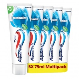 6xAquafreshTandpastaFreshmintFrisseAdem5stuks