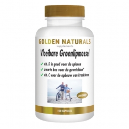 GratisVerzending2xGoldenNaturalsVloeibareGroenlipmossel120softgels