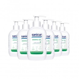 6xSanicurHandzeepDermoOil300ml