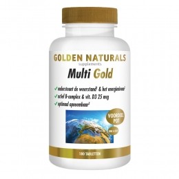 GratisVerzending2xGoldenNaturalsMultiGold180tabletten