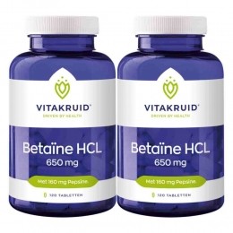 GratisVerzending2xVitakruidBetaineHcl650mg120tabletten