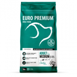 4xEuro-PremiumAdultMediumKip-Rijst3kg