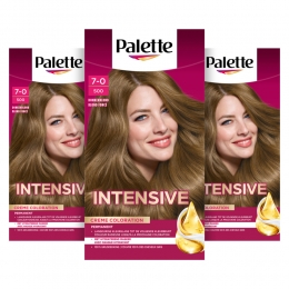 3xPaletteIntensiveOil-CareColorHaarkleuring500Donkerblond