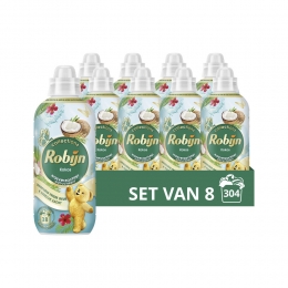 8xRobijnWasverzachterKokosSensation38Wasbeurten765ml