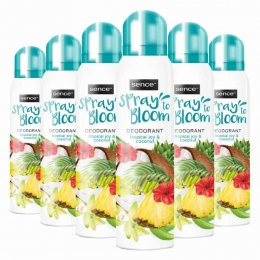 6xSenceDeodorantTropicalJoyCoconut150ml