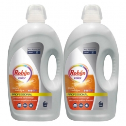 2xRobijnProfessionalVloeibaarWasmiddelKleinKrachtigGekleurdeWas160WasbeurtenProFormula432liter