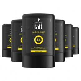 6xTaftMenPowerGelSuperGlueHold14300ml