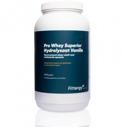 GratisVerzending2xFittergySupplementsProWheySuperiorHydrolysateVanille1000gr