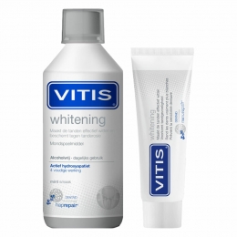 VitisWhiteningTandpastaMondwaterPakket
