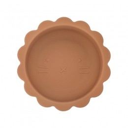 Dutsi-WelpjeSerie-SiliconenBabykommetje-LeeuwenOntwerp-350ml-Kaneelbruin