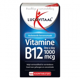 GratisVerzending3xLucovitaalVitamineB121000mcg180kauwtabletten