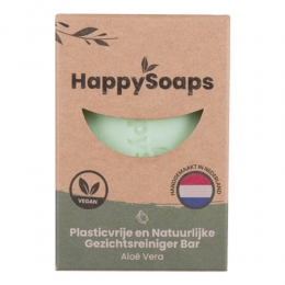 HappySoapsGezichtsreinigerBarAloVera70gr