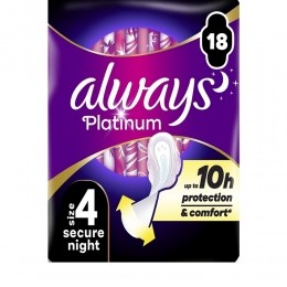 4xAlwaysMaandverbandPlatinumUltraNight18stuks