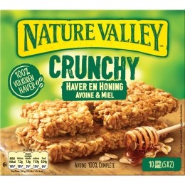 6xNatureValleyCrunchyHaverenHoning5x2stuks