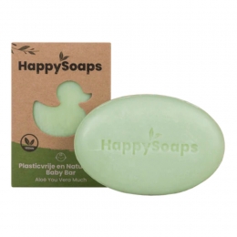 HappySoapsBabyShampooenBodyWashBarAloYouVeraMuch80gr
