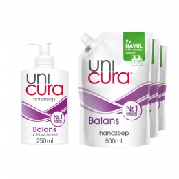 UnicuraVloeibareHandzeepAntiBacterieelBalansPakket