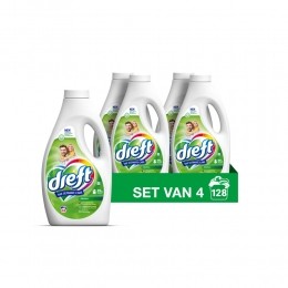 4xDreftVloeibaarWasmiddelOrigineel32Wasbeurten14liter