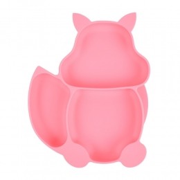 Dutsi-SiliconenBabyenKindBord-ZuignapBord-WatermeloenRozeVosje