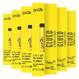 6xGot2bGlued4BrowsEdges2in1Gel16ml