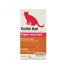 NoWormExitelOntwormingTablettenKatvanaf1kg2tabletten