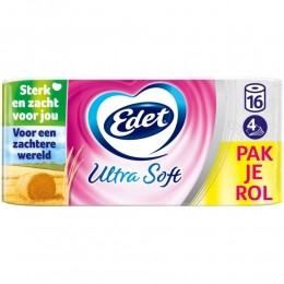 EdetUltraSoftToiletpapier4Laags16stuks