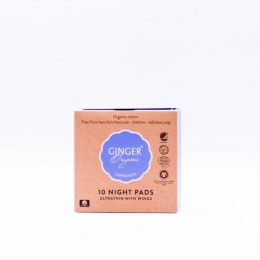 GingerOrganicMaandverbandNacht10stuks
