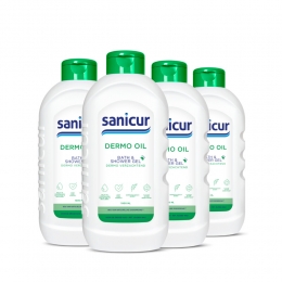 4xSanicurBadenDouchegelDermoOil1000ml