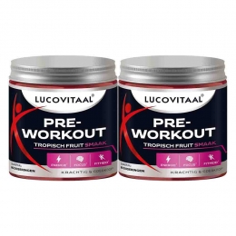 2xLucovitaalPre-WorkoutTropischFruit200gr
