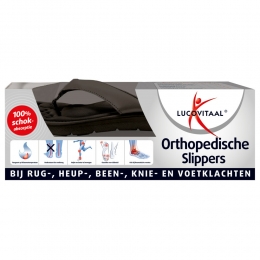 3xLucovitaalOrthopedischeSlipperZwartMaat45-461paar